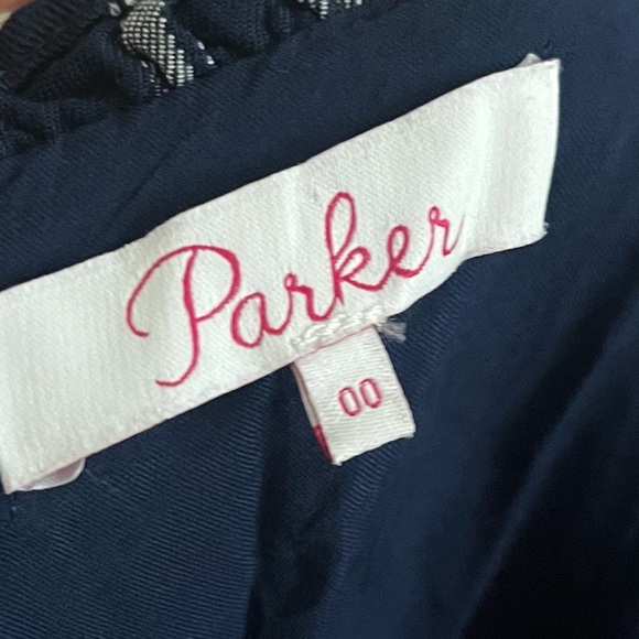 Parker • Navy Striped Mini Dress - Picture 4 of 7